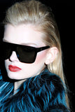 Gucci Black Studded Square Power Sunglasses Fall Winter 2009 Collection 3100/s