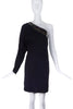 Gucci Patent Leather Asymmetric One Sleeve Black Dress from Fall / Winter 2009