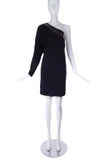 Gucci Patent Leather Asymmetric One Sleeve Black Dress from Fall / Winter 2009