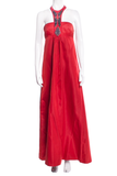 Gucci Red Halter Neck Gown with Metal Details Runway Spring 2007