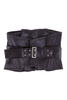 Gucci by Tom Ford Black Nylon Wrap Around Corset Belt Fall 2003