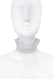 Gucci Creme Lace Ruffle Neckpiece Collar