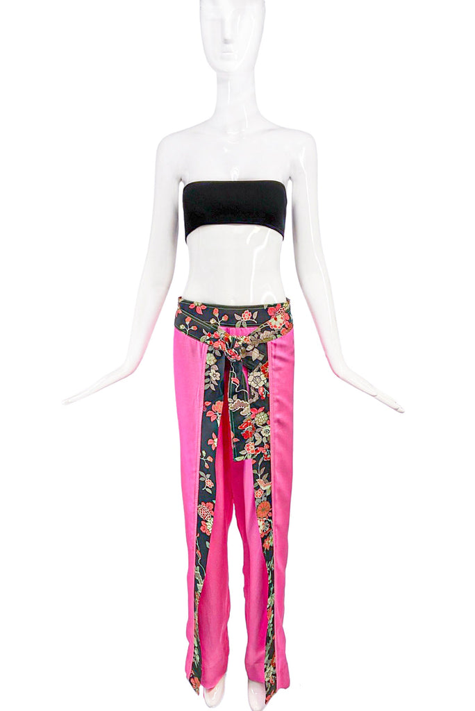 Heatherette Fuchsia Pink Kimono Pants Spring Summer 2004 Runway