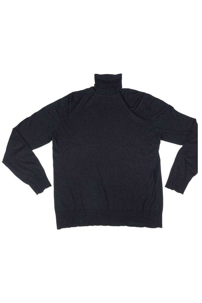 Helmut Lang Black Knit Turtleneck Sweater