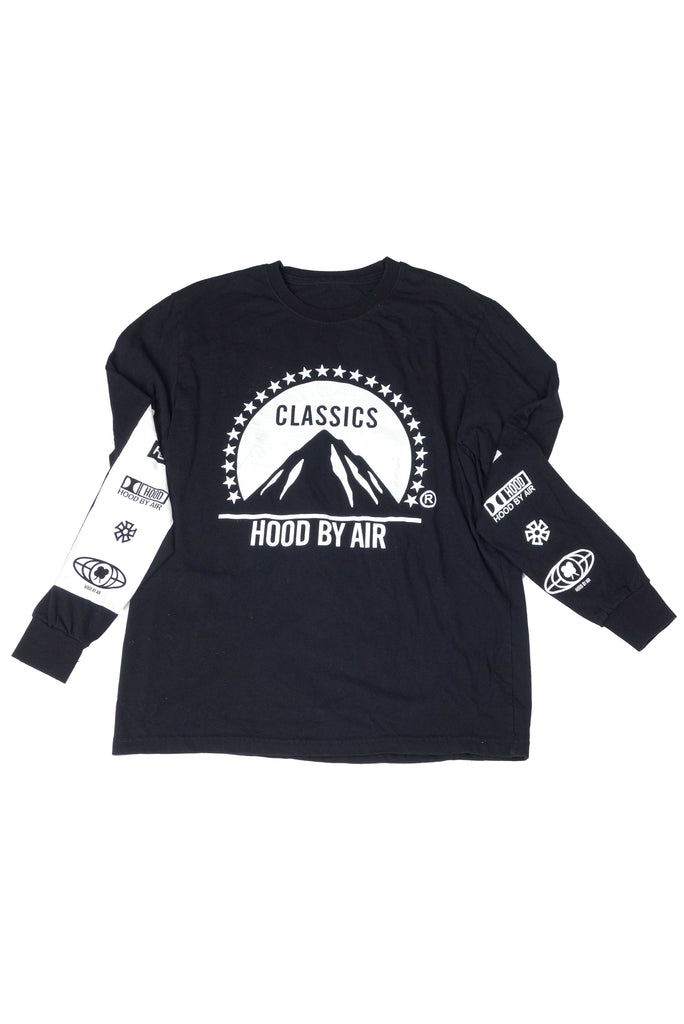 Hood by Air Black "Paramount Classics" Long Sleeve T-Shirt