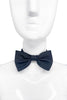 Lanvin Black Raw Edged Textured Bow Tie