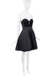 Louis Vuitton Black Paneled Corset Bustier Dress