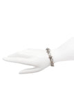 Vintage Silver Metal Chrome Cone Stud Bracelet