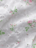 Vintage White Eyelet Lace Liberty Floral Print David Hamilton Dress