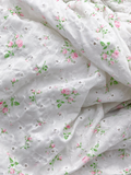 Vintage White Eyelet Lace Liberty Floral Print David Hamilton Dress