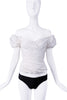 Vivienne Westwood White Off the Shoulder Puff Sleeve Topm