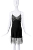 John Galliano Black Lace Slip Dress