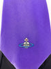 Vivienne Westwood Purple Unisex / Menswear Kipper Tie with Orb