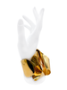 Proenza Schouler Gold Sculptural Twisted Curled Cuff Bracelet