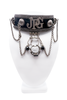 Jean Paul Gaultier Silver Draped Chains W/ Ram Embellishment and Ring Choker