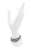 Christian Dior Silver Pavé Crystal Link Bracelet