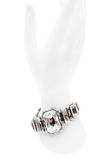 Alexandre Vauthier Silver Chunky Crystal Bracelet
