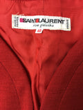 Saint Laurent Rive Gauche Red Knit Dress - BOUTIQUE PURCHASE PRICE