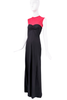 Ghost Black and Pink Colorblock Dress Gown