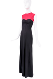 Ghost Black and Pink Colorblock Dress Gown