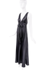 Valentino Black Bow Low Cut Dress Gown