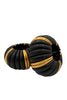 Saint Laurent Black Gold Wooden Segment Oversized Link Bracelet