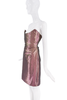 Vivienne Westwood Pink Purple Metallic Shimmer Bustier Corset Dress