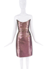 Vivienne Westwood Pink Purple Metallic Shimmer Bustier Corset Dress