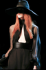 Saint Laurent Black Chiffon Halter Neck Mesh Cut Out Gown SS13