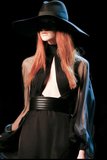 Saint Laurent Black Chiffon Halter Neck Mesh Cut Out Gown SS13