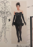 Dolce&Gabbana Black Lace Ruffle Dress 1992