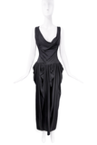 Vivienne Westwood Black Sunday Garden Draped Dress Gown