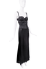 Roberto Cavalli Black Bustier Dress Gown With Corset
