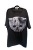 Shaun Samson Black Pussy Cat Spike T-shirt Top