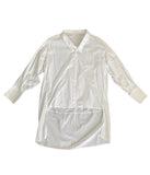 Faith Connexion White Oversized Peter Collar High Low Shirt Dress