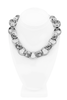 Versace Silver Oversized Chain Link Necklace