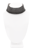 Dolce & Gabbana Black Pavé Crystal 8 Row Choker