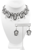 Oscar De La Renta Pearl and Pavé Crystal Necklace