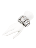 Dolce & Gabanna Silver Crystal Oversized Cuff Bracelet