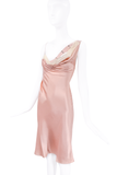 Christian Dior Pink Buckle Strap Lace Slip Dress SS02