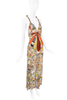 Missoni Multi Color Floral Print Open Back Gown