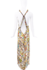 Missoni Multi Color Floral Print Open Back Gown