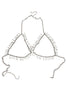 Vintage Silver Chain Crystal Beaded Bra Harness Top (Copy)