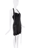 Christian Dior Black Buckle Lace Up Corset Dress SS2004