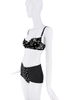 Dolce & Gabbana Black & White Polka Dot Underwear Micro Shorts Bottoms