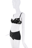Dolce & Gabbana Black & White Polka Dot Underwear Micro Shorts Bottoms