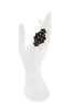 Scooter Gold Black Crystal Gemstone Embellished Statement Ring