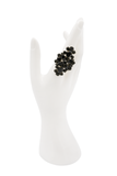 Scooter Gold Black Crystal Gemstone Embellished Statement Ring