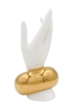 Saint Laurent Gold Chunky XL Hollow Slip On Cuff Bracelet