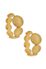 Versace Gold Medusa Graduated Coin Hoop Earrings